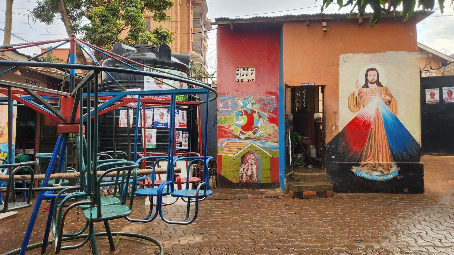 Canteen and water